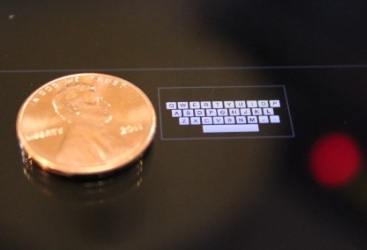 Новая виртуальная клавиатура имеет размеры 16×6 мм