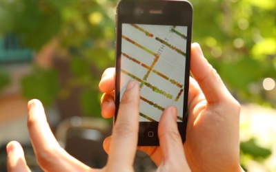 Вся информация наносится на карту GPS